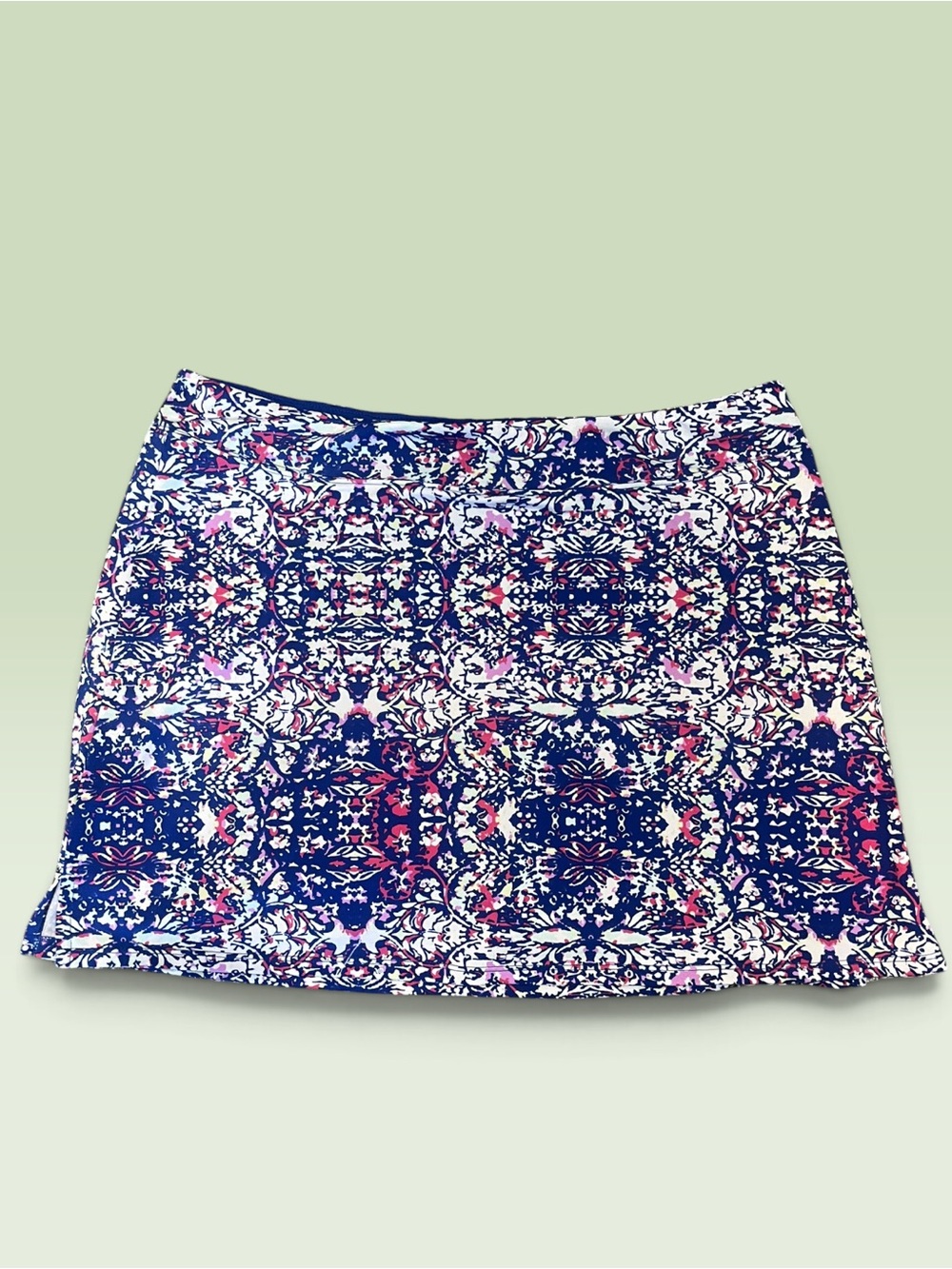 🖤 Pretty in Print Tranquility Athletic Skort with Shorts Size Large